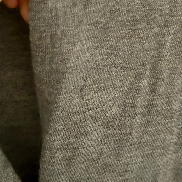 Banana Republic Gray Ruffled Cardigan Petite Small - Picture 4 of 6